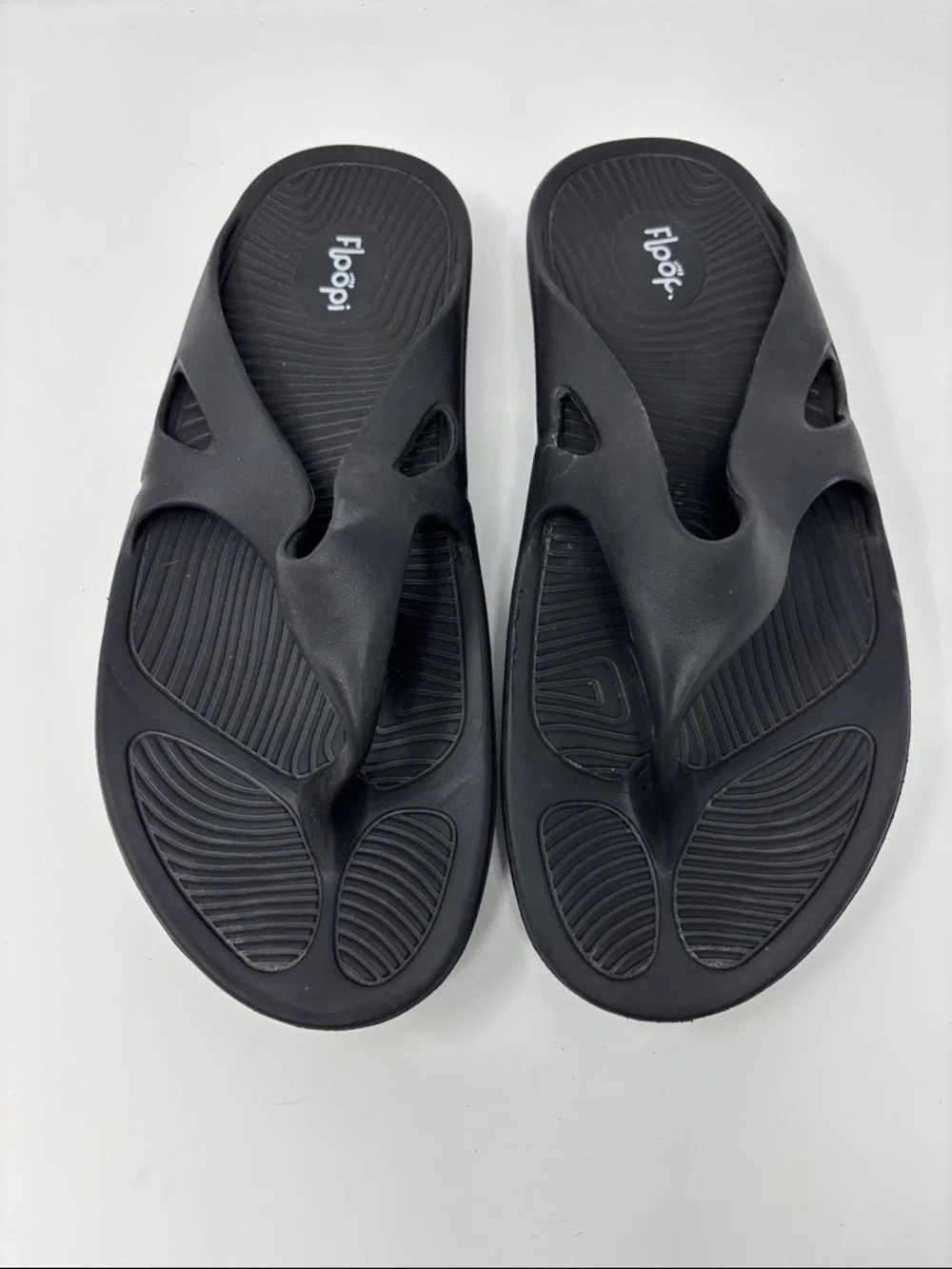 Floopi | Black Ergonomic Foam Flip Flop Sandals 41 11